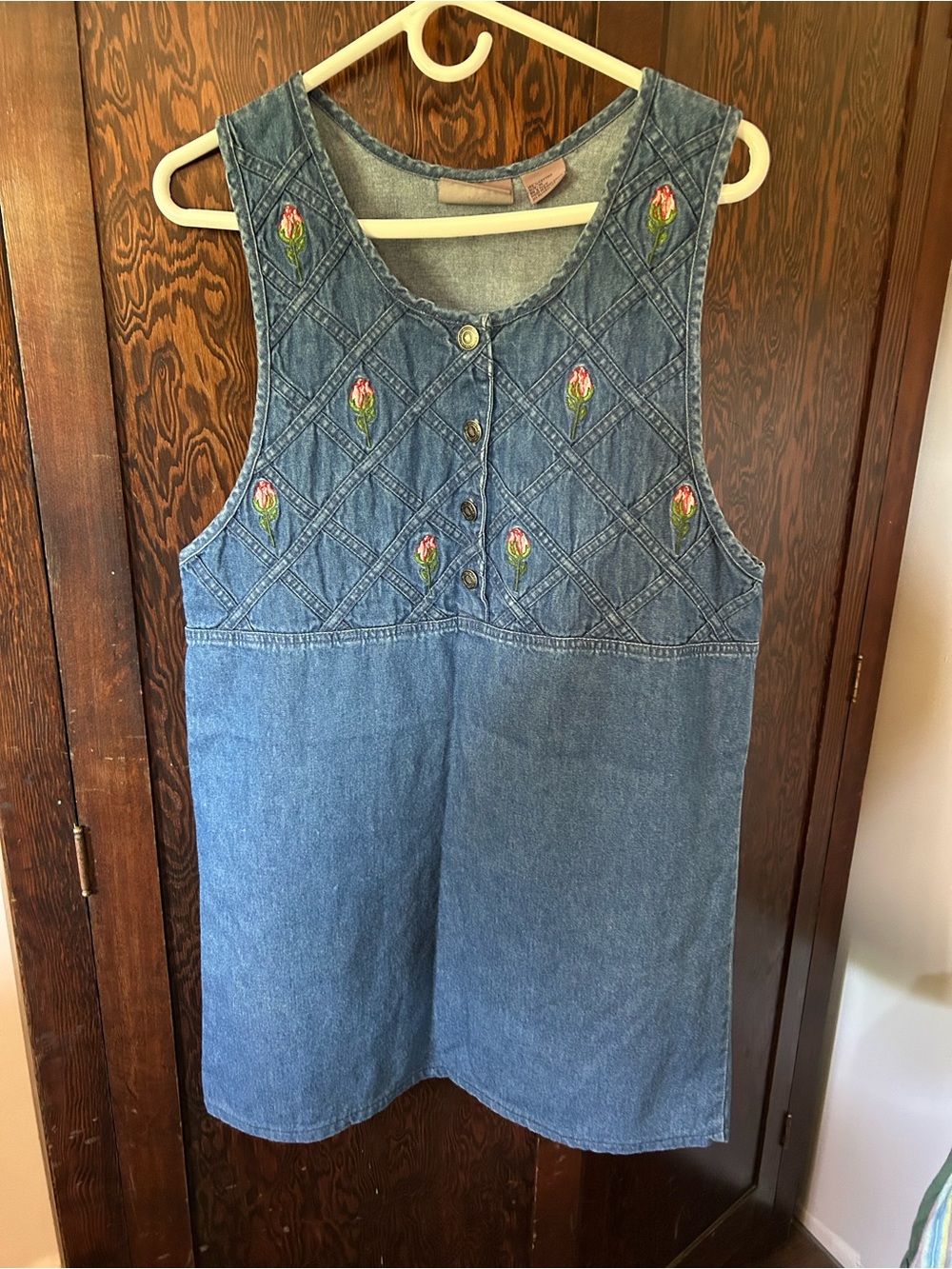 Vintage Denim Jumper Dress